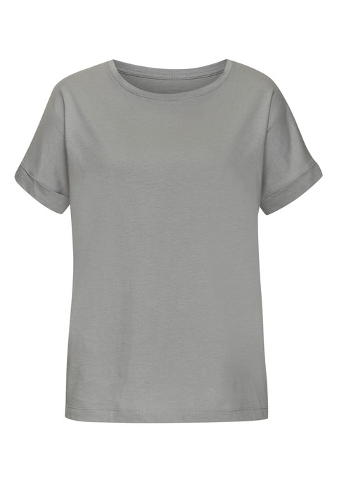 Bild: T-Shirt von Copenhagen Studios: Schlichtes T-Shirt von Copenhagen Studios. Mit Logoprint auf der Rückseite. Weiter Rundhalsausschnitt. Weiche Baumwollqualität.