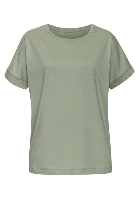 Bild: T-Shirt von Copenhagen Studios: Schlichtes T-Shirt von Copenhagen Studios. Mit Logoprint auf der Rückseite. Weiter Rundhalsausschnitt. Weiche Baumwollqualität.