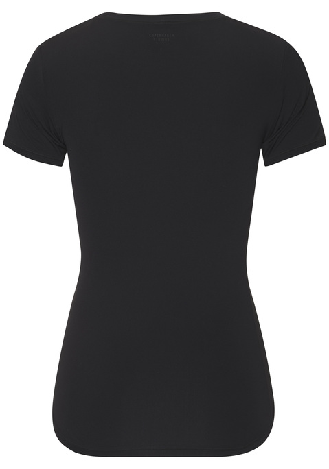 Bild: T-Shirt von Copenhagen Studios: Vielseitiges T-Shirt von Copenhagen Studios im unifarbenen Design. Dezentes Logo am Rücken als stilvolles Detail. Figurbetonte Passform mit Rundhalsausschnitt für einen klassischen Look. Besonders weiches und elastisches Jersey-Material.