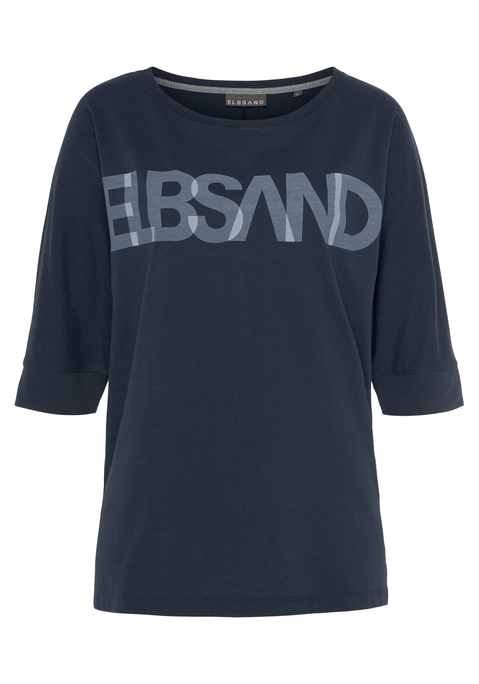 ELBSAND 3/4-Arm-Shirt Damen coldwater Gr.L (40)