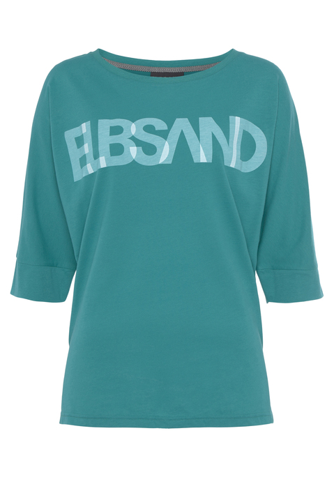 ELBSAND 3/4-Arm-Shirt Damen seaweed teal Gr.L (40)