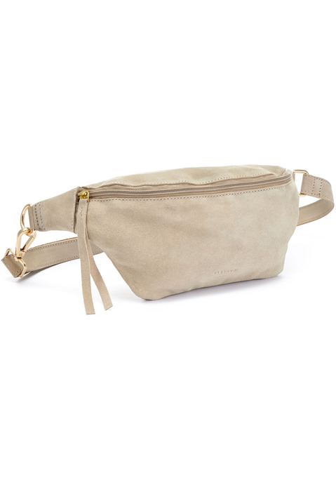 Bild: Bauchtasche von Elbsand: Bauchtasche von Elbsand. Aus weichem Veloursleder. Maße B/H/T: ca. 26x12x7cm.