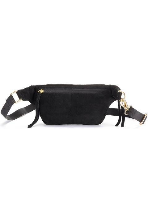 Bild: Bauchtasche von Elbsand: Bauchtasche von Elbsand. Aus weichem Veloursleder. Maße B/H/T: ca. 26x12x7cm.