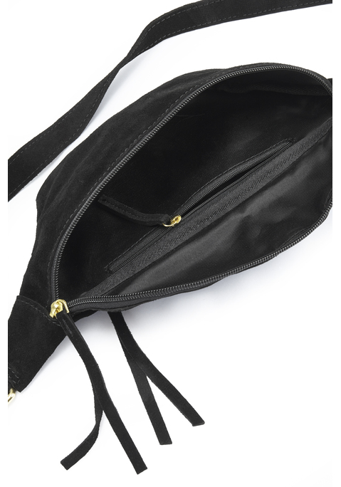 Bild: Bauchtasche von Elbsand: Bauchtasche von Elbsand. Aus weichem Veloursleder. Maße B/H/T: ca. 26x12x7cm.