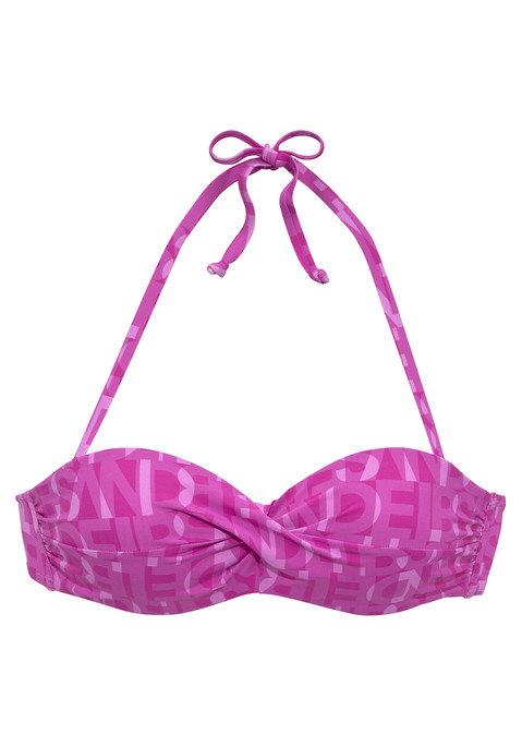 ELBSAND Bügel-Bandeau-Bikini-Top Damen fuchsia Gr.34 Cup D