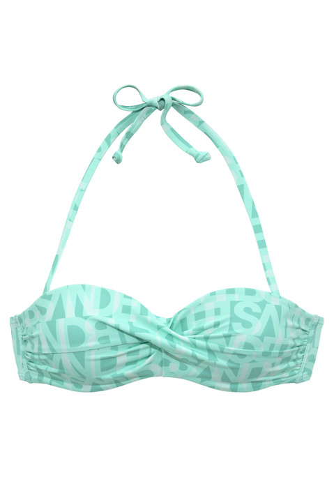 ELBSAND Bügel-Bandeau-Bikini-Top Damen mint Gr.34 Cup B