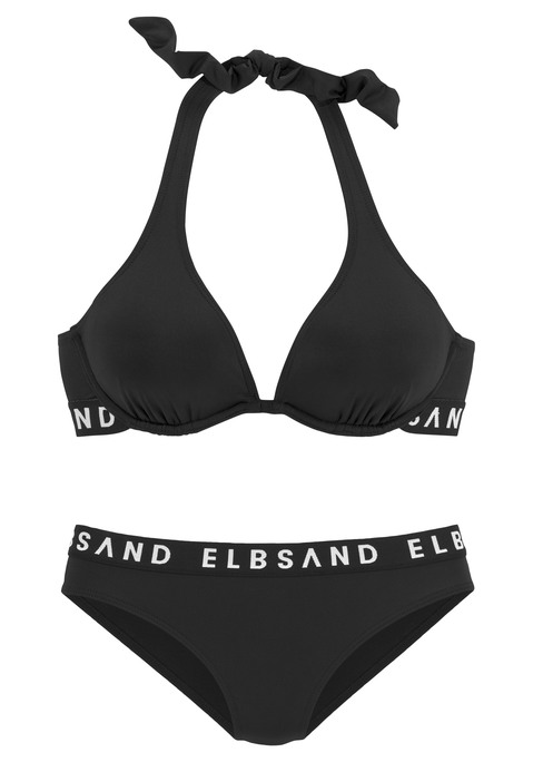 ELBSAND Bügel-Bikini Damen schwarz Gr.36 Cup C