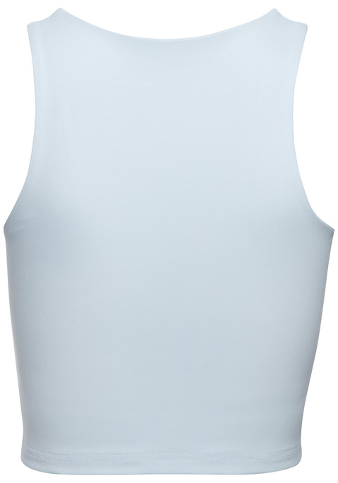 Bild: Crop-Top von Elbsand: Bequemes Crop-Top von Elbsand für sportliche Aktivitäten. Mit Elbsand-Markenlogo. Kurzer, figurbetonter Schnitt mit tiefem Rundhalsausschnitt. Ideal für Yoga, Fitness, Laufen. Sehr weiches, elastisches Material.