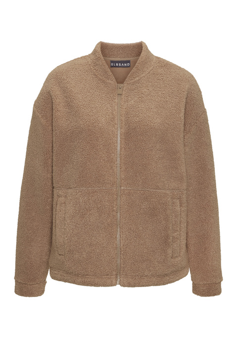 Bild: Fleecejacke von Elbsand: <h3>Fleecejacke mit College-Kragen für einen lässigen Look</h3>
<p>
Die Fleecejacke von <strong>Elbsand</strong>  besticht durch ihren stilvollen College-Kragen, der nicht nur optisch ansprechend ist, sondern auch einen lässigen Charakter verleiht. Die seitlichen Eingrifftaschen bieten praktischen Stauraum für kleine Gegenstände und setzen gleichzeitig einen modischen Akzent. Ein besonderes Highlight ist die Logostickerei auf der Rückseite, die der Jacke eine exklusive Note verleiht. Die Teilungsnaht auf der Vorderseite sorgt für eine optimale Passform und unterstreicht die hochwertige Verarbeitung dieser Jacke.
</p>

<h4>Hochwertige Materialien und Pflegehinweise</h4>
<p>
Die Fleecejacke überzeugt mit ihrem kuscheligen Material, das ein angenehmes Tragegefühl vermittelt. Sie eignet sich hervorragend für den Alltag und bietet eine bequeme Passform, die sich perfekt an den Körper anschmiegt.
</p>

<h4>Vielseitige Kombinationsmöglichkeiten für jeden Anlass</h4>
<p>
Die Fleecejacke lässt sich hervorragend zu verschiedenen Outfits kombinieren. In der Freizeit kann sie ideal zu einer Jeans und lässigen Sneakern getragen werden. Für Outdoor-Aktivitäten empfiehlt sich die Kombination mit einer bequemen Hose und robusten Stiefeln. Auch bei sportlichen Aktivitäten, wie Jogging oder Fitness, bietet sie den nötigen Komfort. Ergänzende Accessoires wie eine schicke Mütze oder ein stylischer Rucksack setzen modische Akzente und runden den Look ab.
</p>

<p>
Diese Fleecejacke ist die perfekte Wahl für Komfort und Stil!
</p>