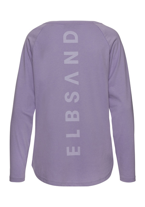 Bild: Longsleeve von Elbsand: Bequemes Longsleeve von Elbsand. Rundhalsausschnitt. Langärmeliges Modell. Rückensaum abgerundet. Rückseite mit Logodruck. Figurumspielende Passform. Leicht kombinierbar mit Freizeitlooks. Weicher Baumwoll-Mix.