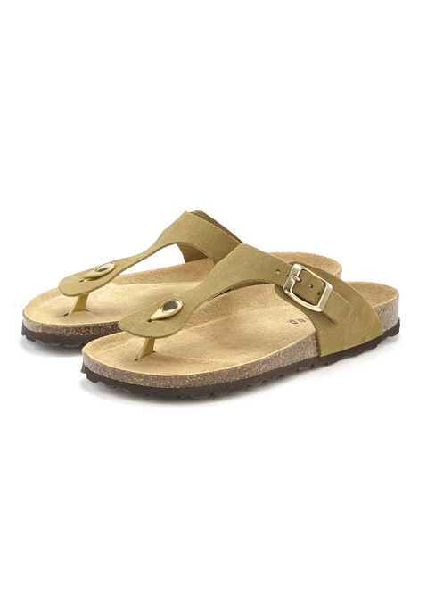 Bild: Pantolette von Elbsand: Pantolette aus Leder von ELBSAND. Obermaterial und Decksohle aus Rindsleder. Laufsohle aus Synthetik.