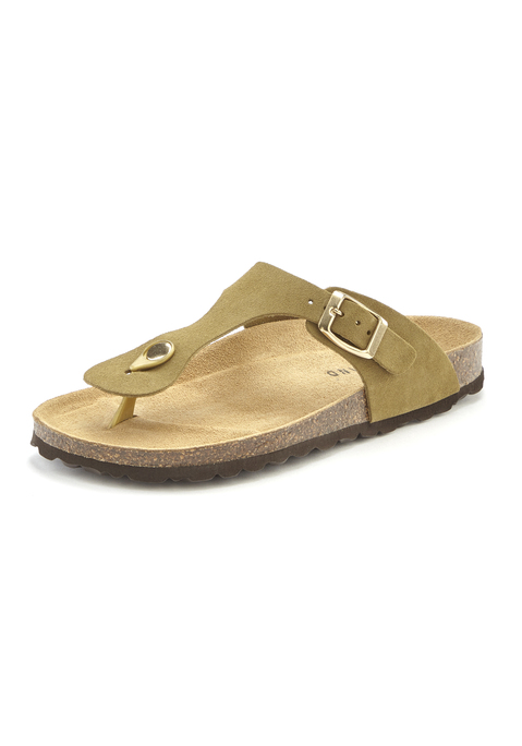 Bild: Pantolette von Elbsand: Pantolette aus Leder von ELBSAND. Obermaterial und Decksohle aus Rindsleder. Laufsohle aus Synthetik.