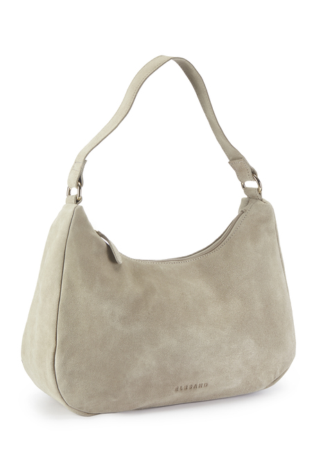 Bild: Schultertasche von Elbsand: Aus Rindsleder. Maße (H/B/T) = 20/34/11cm.