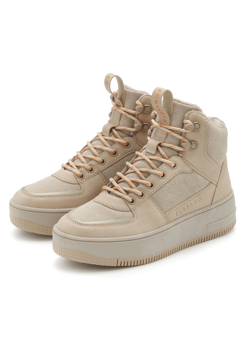 Bild: Sneaker von Elbsand: Mit Warmfutter und wasserabweisender Comfortex-Klimamembran. Obermaterial aus Textil und Lederimitat. Futter aus Textil. Decksohle aus Textil und Synthetik. Laufsohle aus Synthetik.