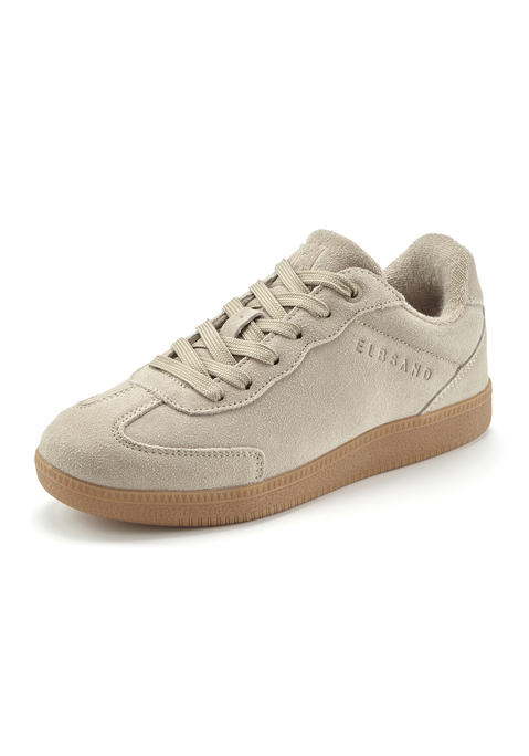 Bild: Sneaker von Elbsand: Sneaker aus Leder von ELBSAND. Obermaterial aus Rindsleder und Lederimitat. Futter und Decksohle aus Textil. Laufsohle aus Synthetik.