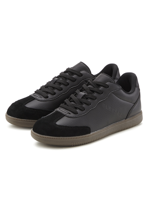 Bild: Sneaker von Elbsand: Sneaker mit Lederanteil von ELBSAND. Obermaterial aus Lederimitat und Rindsleder. Futter und Decksohle aus Textil. Laufsohle aus Synthetik.