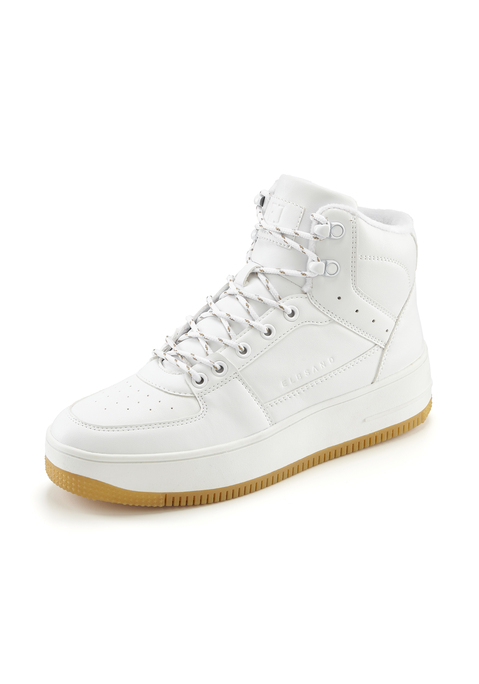 Bild: Sneaker von Elbsand: High Top Sneaker von ELBSAND. Mit herausnehmbarer Innensohle. Für lose Einlagen geeignet. Obermaterial aus Lederimitat. Futter und Decksohle aus Textil. Laufsohle aus Synthetik.