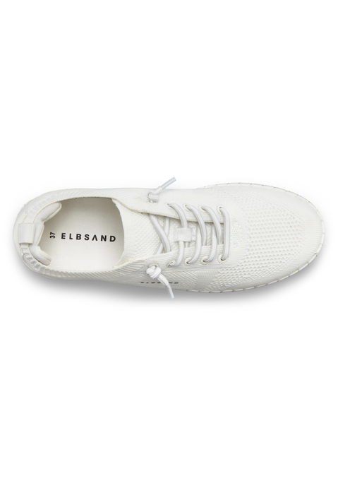 Bild: Sneaker von Elbsand: VEGAN. Obermaterial aus Lederimitat und Textil. Futter aus Textil. Decksohle aus Textil und Lederimitat. Laufsohle aus Synthetik.