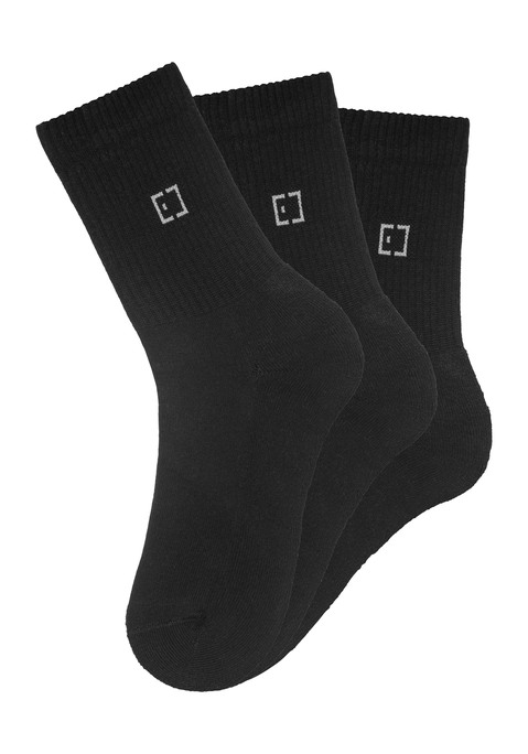 ELBSAND Socken Damen 3x schwarz Gr.39-42