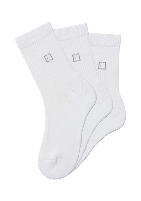ELBSAND Socken Damen 3x weiß Gr.35-38