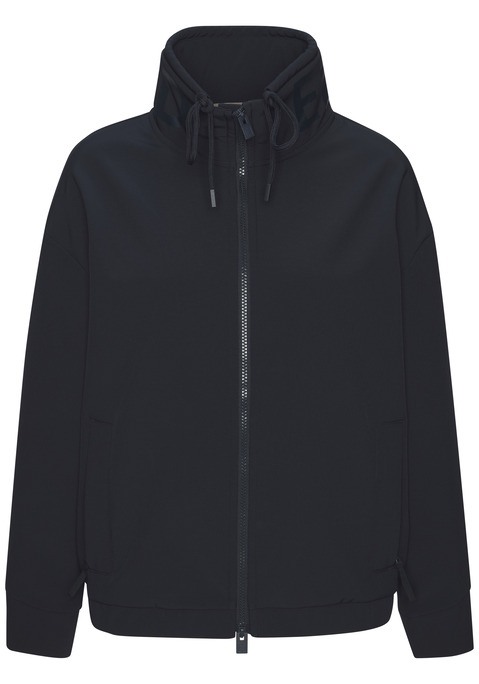 Bild: Softshelljacke von Elbsand: Kurzer Blouson von Elbsand. Hoher verstellbarer Kragen mit Rundum-Logodruck. Seitliche Reißverschlusstaschen. Optimal für den Übergang und schlechteres Wetter. Wasserabweisendes, winddichtes Material.