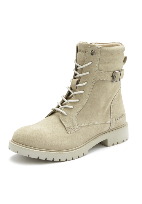 Bild: Stiefelette von Elbsand: Stiefelette aus Leder von ELBSAND. Obermaterial aus Rindsleder. Futter aus Lederimitat und Textil. Decksohle aus Textil. Laufsohle aus Synthetik.