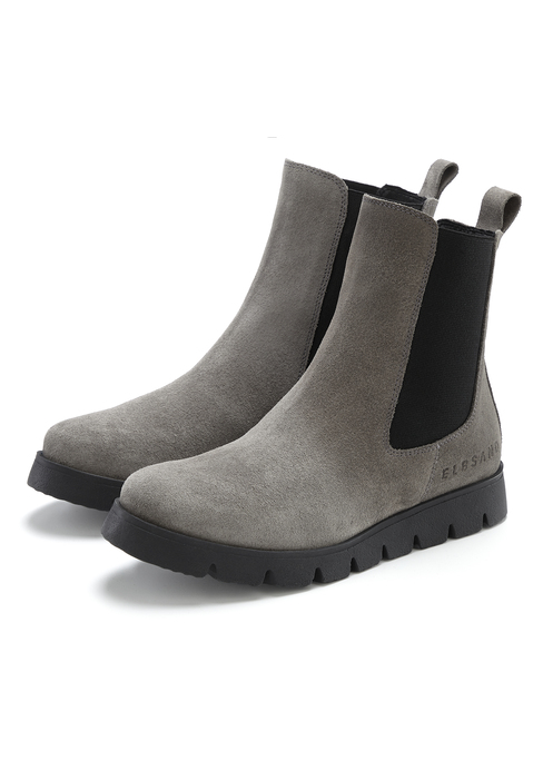 Bild: Stiefelette von Elbsand: Stiefelette von Elbsand. Praktischer Stretch-Einsatz für bequemes An- und Ausziehen. Vielseitig kombinierbar zu Jeans, Kleidern oder Röcken. Aus hochwertigem Leder.