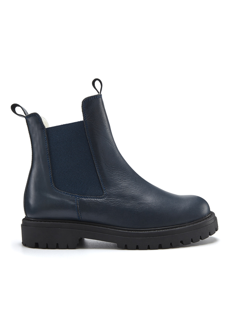 Bild: Stiefelette von Elbsand: Winter-Stiefelette aus Leder von Elbsand. Bequemer Stretch-Einsatz für einfaches An- und Ausziehen. Perfekt für kalte Tage. Hochwertige Leder mit kuscheligem Warmfutter