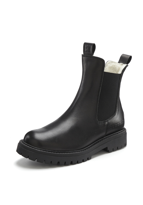 Bild: Stiefelette von Elbsand: Winter-Stiefelette aus Leder von Elbsand. Bequemer Stretch-Einsatz für einfaches An- und Ausziehen. Perfekt für kalte Tage. Hochwertige Leder mit kuscheligem Warmfutter