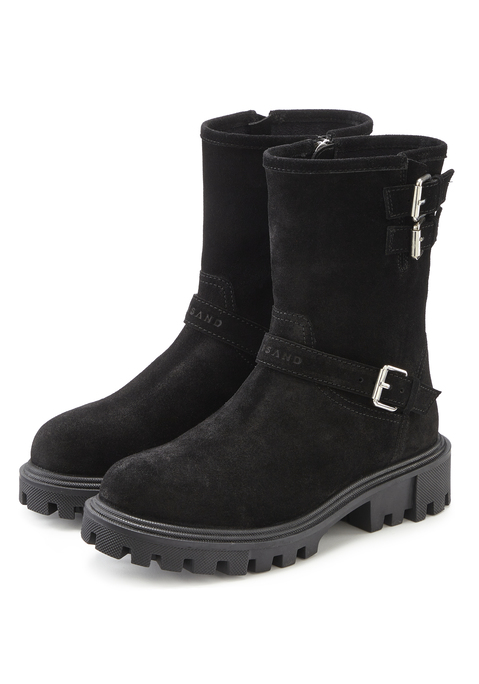 Bild: Stiefelette von Elbsand: Stiefelette aus Leder von ELBSAND. Obermaterial aus Rindsleder. Futter, Decksohle und Laufsohle aus Synthetik.
