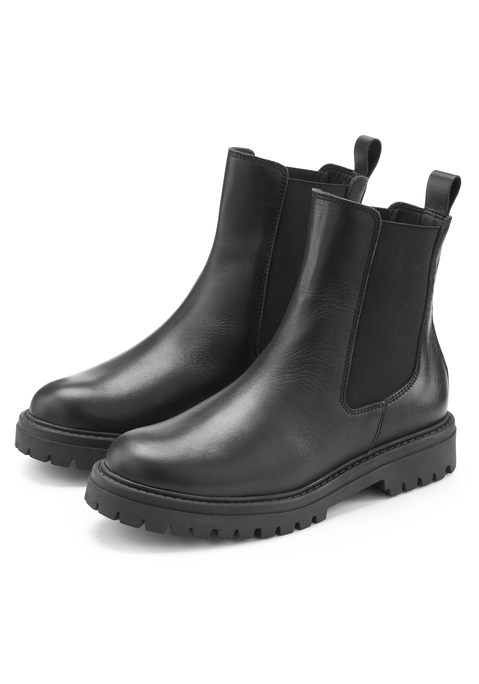 Bild: Stiefelette von Elbsand: Stiefelette aus Leder von ELBSAND. Made in Spain. Obermaterial aus Rindsleder. Futter, Decksohle und Laufsohle aus Synthetik.