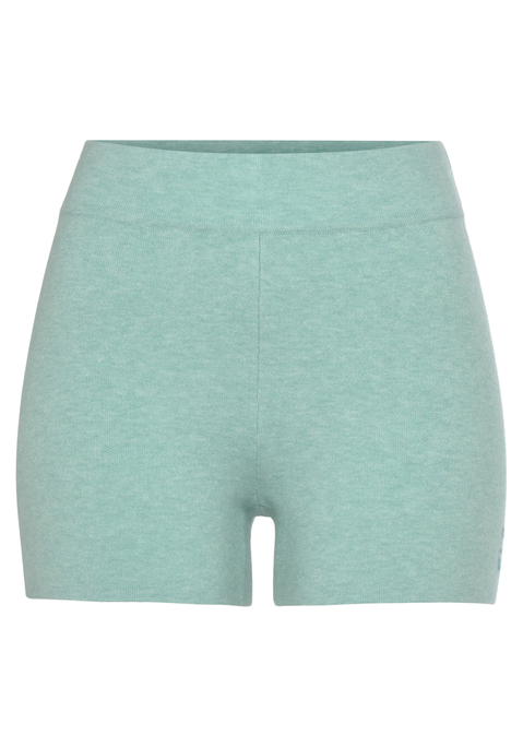 Bild: Strickhose von Elbsand: Kurze Strickhose von Elbsand. Eingestricktes Markendetail. Weiches Komfortbündchen. Schmale Radler-Passform. Elastisch und komfortabel zu tragen. Strickqualität mit Viskose-Anteil.