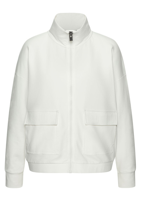 Bild: Sweatjacke von Elbsand: Turtleneck-Sweatjacke von Elbsand mit kleinem Logoprint hinten. Aufgesetzte Taschen mit seitlichem Eingriff und Fake-Passe. Loose Fit. Breiter, innen liegender Gummizug am Bund. Supersofte Baumwolle mit Elasthananteil.