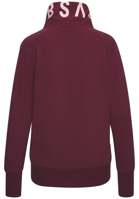 Bild: Sweatjacke von Elbsand: Bequeme Sweatjacke von Elbsand. Besonderer Hingucker: der Logodruck am Kragen. Lange Ärmel mit gerippten Bündchen. Ideale Passform für Freizeit und Strandausflüge. Weiche, innen angeraute und elastische Sweatware aus einer Baumwollmischung.