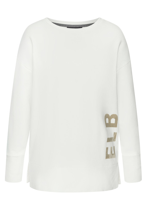 Bild: Sweatshirt von Elbsand: Sweatshirt von Elbsand mit geflocktem Markenlogo vorn und hinten. Breit angesetzter Ärmel- und Rumpfabschluss. Loose Fit. Mit seitlichen Schlitzen für mehr Bewegungsfreiheit. Softe, elastische Baumwolle.