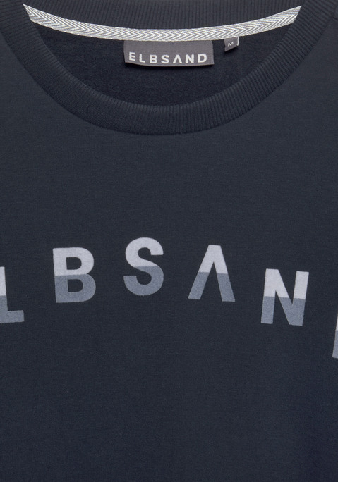 Bild: Sweatshirt von Elbsand: Sweatshirt von Elbsand. Mit großem Flockprint vorn. Überschnittene Schultern. Rippbündchen. Rundhalsausschnitt. Vielseitig kombinierbar. Aus weicher Sweatware.