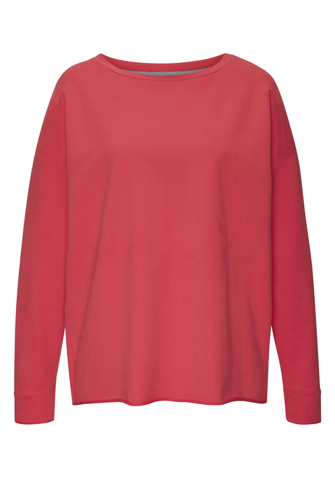 Bild: Sweatshirt von Elbsand: <h3>Das perfekte Sweatshirt für jeden Anlass</h3>
<p>
Das Sweatshirt von <strong>Elbsand</strong> begeistert durch seinen runden Halsausschnitt, der dem Design eine elegante Note verleiht. Die überschnittenen Schultern und die langen Ärmel sorgen für einen lässigen Look, der sowohl im Alltag als auch in der Freizeit stilvoll getragen werden kann. Ein gerader Rollsaum rundet das Design ab und verleiht dem Sweatshirt eine besondere Ausstrahlung.
</p>

<h4>Details und Vorteile des Raina Sweatshirts</h4>
<p>
Das Sweatshirt überzeugt durch eine figurumspielende Passform, die eine angenehme Silhouette zaubert. Die leichte, innen angeraute Qualität sorgt für ein kuscheliges Tragegefühl und eignet sich hervorragend für gemütliche Stunden zu Hause oder für entspannte Ausflüge. Pflegeleicht in der Maschinenwäsche, bleibt das Sweatshirt auch nach vielen Wäschen in Form und Farbe. Mit einem auffälligen Logoprint am Rücken wird zusätzlich ein individueller Akzent gesetzt.
</p>

<h4>Kombinationsmöglichkeiten und Anlässe</h4>
<p>
Der Sweater lässt sich vielseitig kombinieren. Ideal für die Freizeit, kann er mit lässigen Jeans und trendigen Sneakers kombiniert werden, um einen urbanen Look zu kreieren. Für ein sportliches Outfit eignet sich die Kombination mit Jogginghosen oder Leggings. Auch im Fitnessstudio oder beim Joggen kann das Sweatshirt getragen werden, um stylisch und bequem durch den Tag zu kommen. Accessoires wie Caps oder lässige Rucksäcke ergänzen den Look perfekt.
</p>
<p>
Das Sweatshirt von <strong>Elbsand</strong> bringt frischen Wind in die Garderobe!
</p>