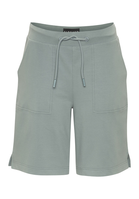 Bild: Sweatshorts von Elbsand: Lässige Sweatshorts von Elbsand in relaxter Bermudalänge. Breiter, elastischer Bund mit Tunnelzug für einen angenehmen Sitz. Saum mit seitlichem Schlitz als schönes Detail. Mit Eingriff- und Gesäßtaschen. Weiche Sweatqualität aus Baumwolle.