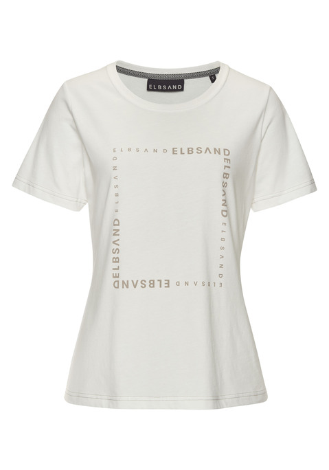 ELBSAND T-Shirt Damen creme Gr.L (40)