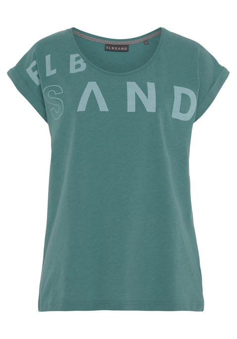 ELBSAND T-Shirt Damen petrol Gr.L (40)