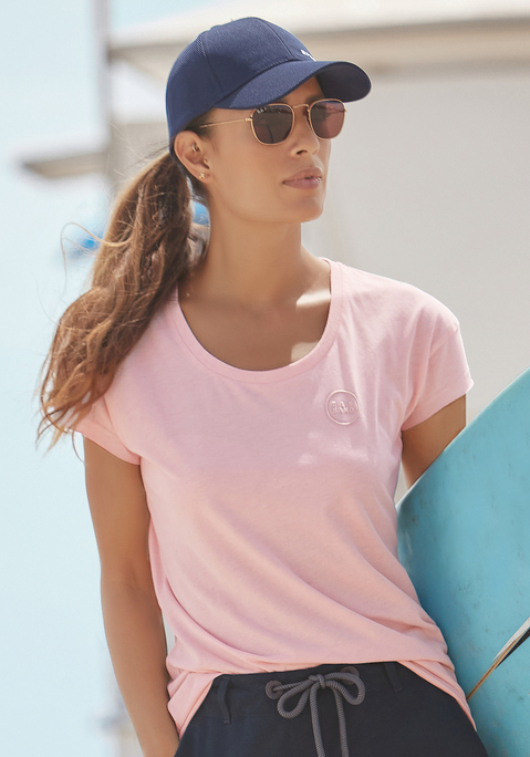 T-Shirt von ELBSAND in rose-meliert
