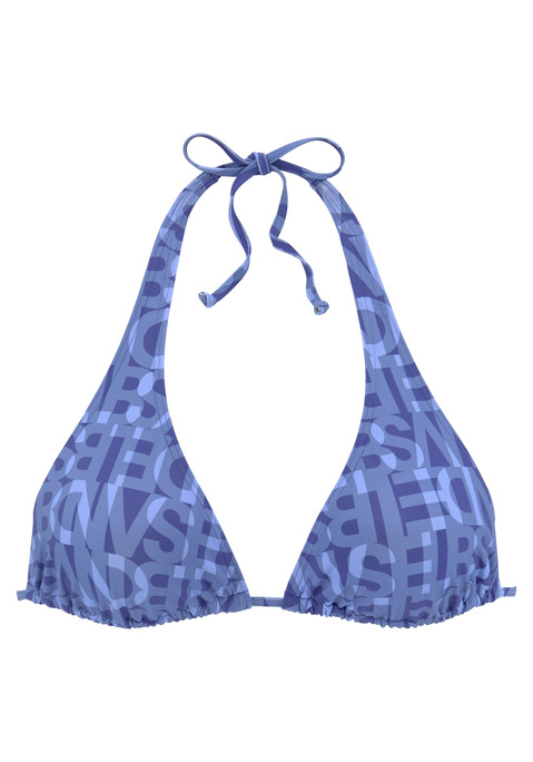 ELBSAND Triangel-Bikini-Top Damen blau Gr.34 Cup C/D