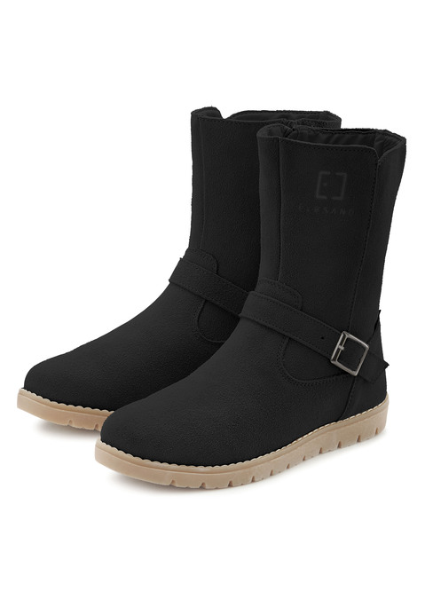 Bild: Winterstiefel von Elbsand: Stiefelette aus Leder mit Warmfutter von ELBSAND. Wasserabweisende Comfortex-Klimamembrane. Obermaterial aus Rindsleder. Futter und Decksohle aus Warmfutter. Laufsohle aus Synthetik.