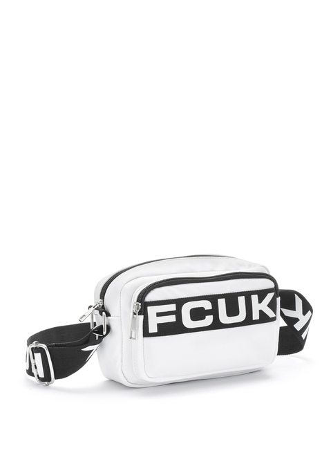 Bild: Umhängetasche von FCUK: Sportliche Minibag VEGAN von FCUK. Zwei Taschenfächer plus eine kleine Innentasche bieten Raum für Handy, Geldbörse und Co. Wertet jeden Look auf. Robuste Qualität.