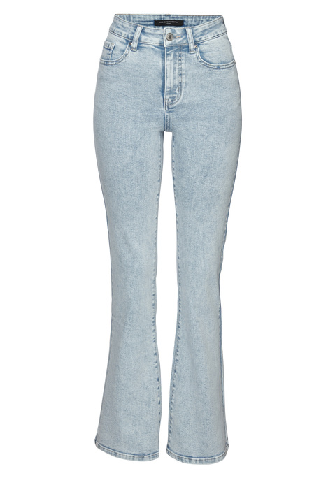Bild: Bootcut-Jeans von French Connection: Trendige Bootcut-Jeans von French Connection mit normaler Leibhöhe. Klassischer 5-Pocket-Style. Individuelles Styling dank Gürtelschlaufen. Passt gut zu lässigen Looks. Optimale Bewegungsfreiheit dank elastischem Material.