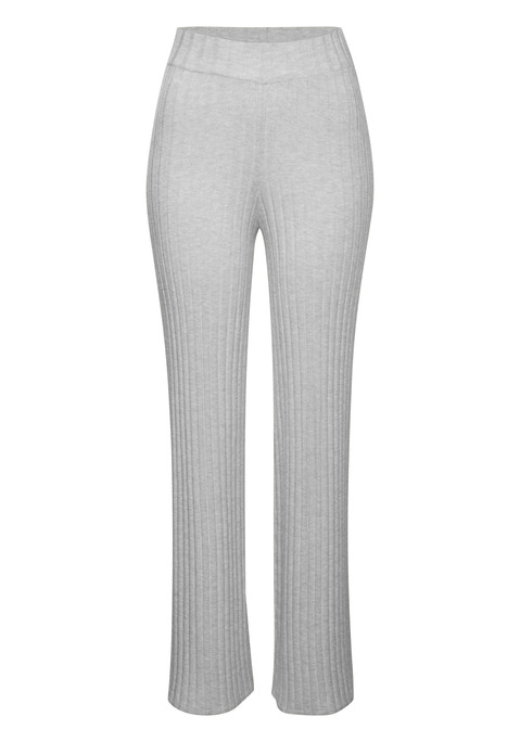 Bild: Homewearhose von French Connection: Bequeme Loungehose von French Connection mit weiten Beinen. Elastisches Bündchen, figurumschmeichelnde Passform. Lässiger Look für jeden Anlass. Extrakuscheliges, geripptes Material.