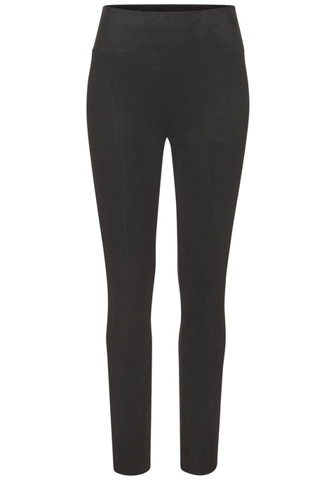 Bild: Leggings von French Connection: Leggings von French Connection. Mit breitem Bund und enger Beinform. Dezente Logostickerei. Aus elastischem Viskose-Mix.