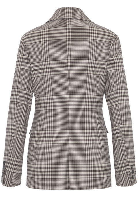Bild: Longblazer von French Connection: Modischer Blazer von French Connection im Karodesign. Reverskragen, Knöpfe in Hornoptik und Klappentaschen sorgen für einen klassischen Look. Ideal fürs Büro wie für festliche Anlässe. Gefütterte Qualität.