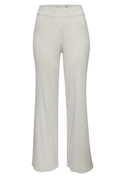 Bild: Loungehose von French Connection: Bequeme Loungehose von French Connection aus weichem Rippstrick. Angenehm luftiger Tragekomfort dank weitem Bein. Elastischer Bund mit Kordelzug für einen optimalen Sitz. Hochwertige und softe Qualität aus einer Viskosemischung.