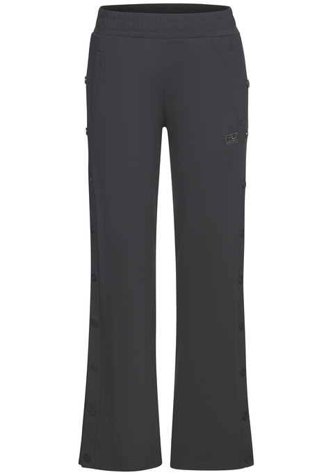 Bild: Loungepants von French Connection: Bequeme Loungehose von French Connection mit elastischem Bund. Reißverschlusstaschen zum Verstauen von Kleinigkeiten. Druckknöpfe seitlich an den Beinen. Für Freizeit und Sport. Weiches, fließendes Material.
